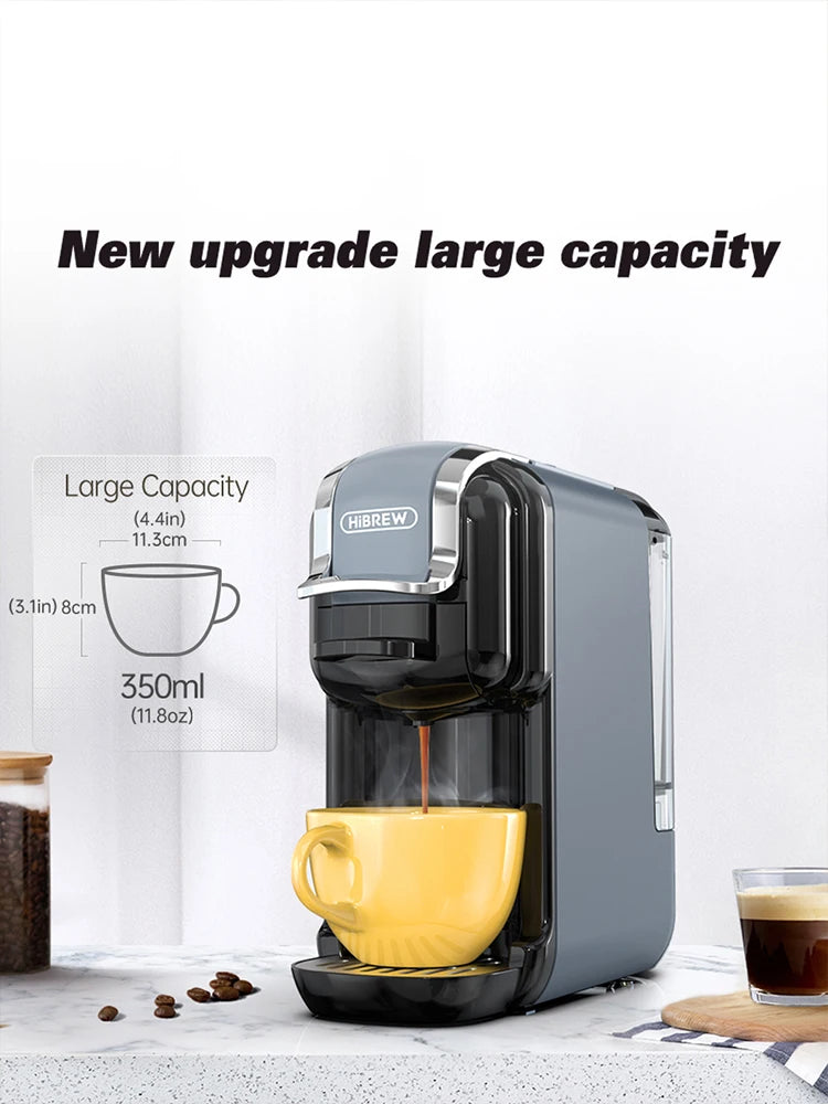 5-in-1 Capsule Espresso Coffee Machine with Hot & Cold Brew