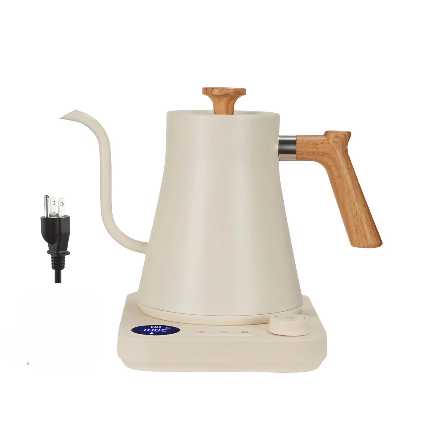 900ML Electric Gooseneck Kettle with Temperature Control for Pour Over Coffee & Tea