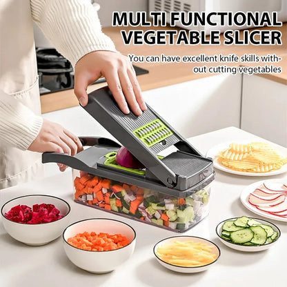 16 in 1 Vegetable Chopper Set with Slicer, Dicer, Grater, Peeler & Egg Separator