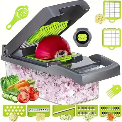16 in 1 Vegetable Chopper Set with Slicer, Dicer, Grater, Peeler & Egg Separator