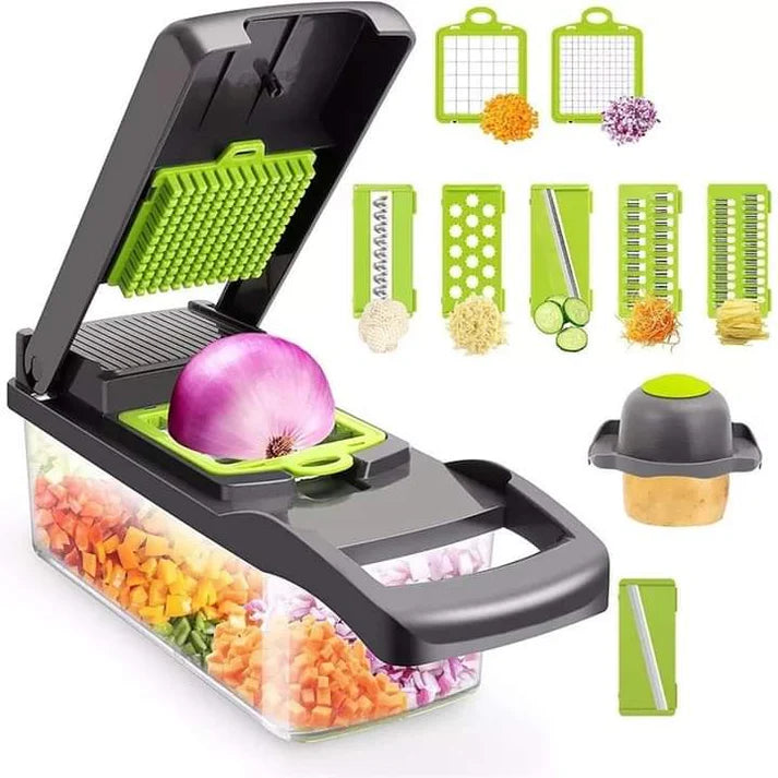 16 in 1 Vegetable Chopper Set with Slicer, Dicer, Grater, Peeler & Egg Separator
