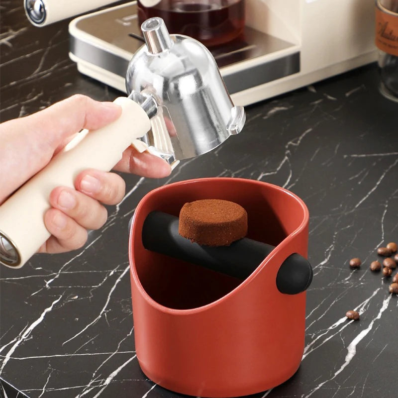 Coffee Knock Box for Espresso Grounds – Anti-Slip Espresso Waste Bin for Home Barista & Coffee Station