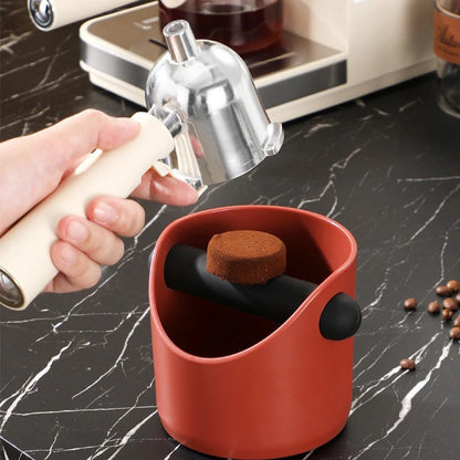 Coffee Knock Box for Espresso Grounds – Anti-Slip Espresso Waste Bin for Home Barista & Coffee Station