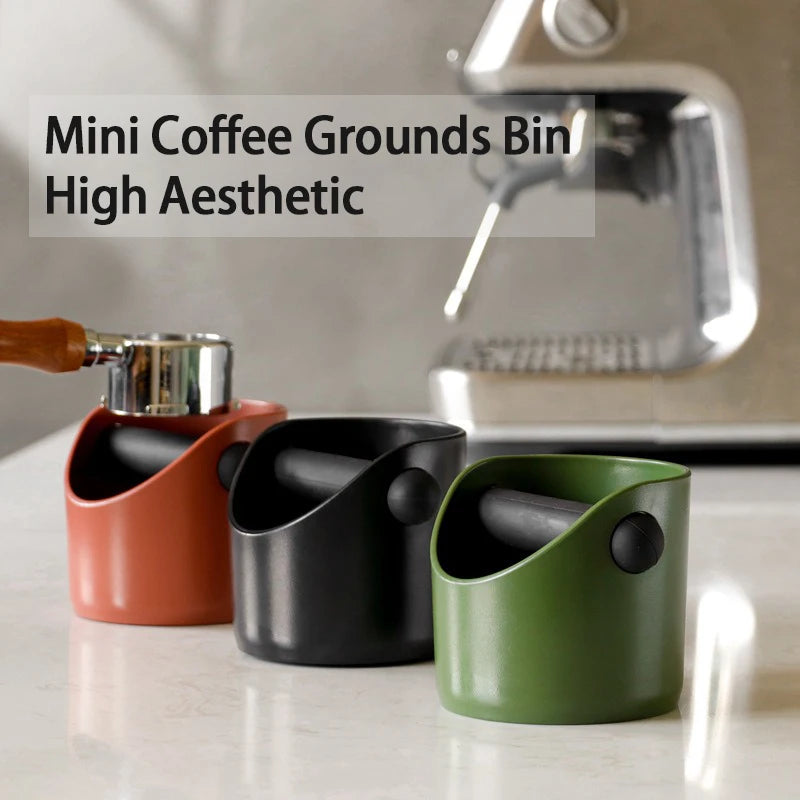 Coffee Knock Box for Espresso Grounds – Anti-Slip Espresso Waste Bin for Home Barista & Coffee Station