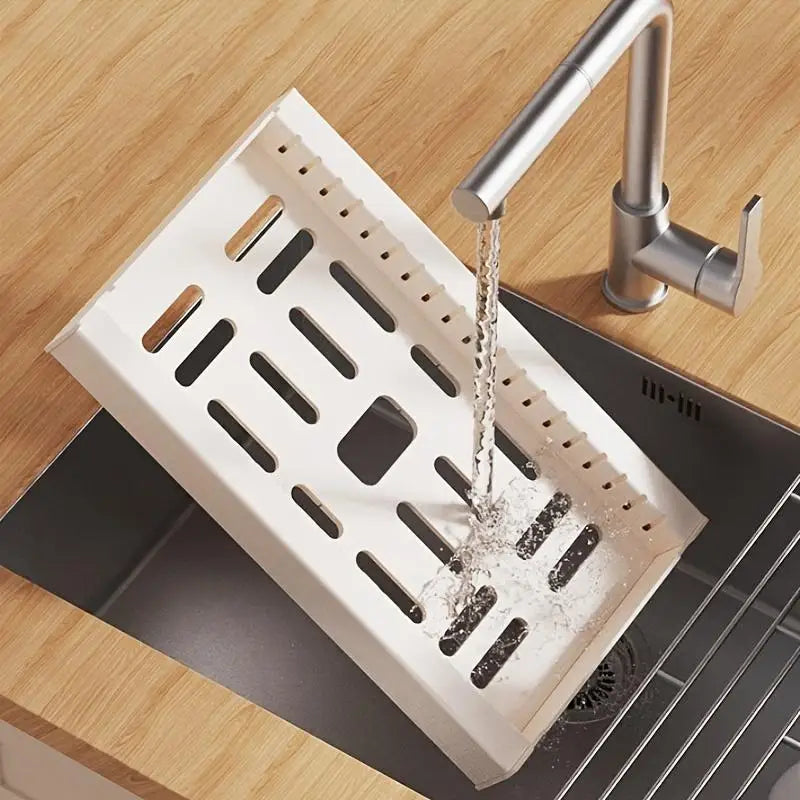 Expandable Pot and Pan Organizer Rack with Adjustable Dividers for Kitchen Cabinet Storage