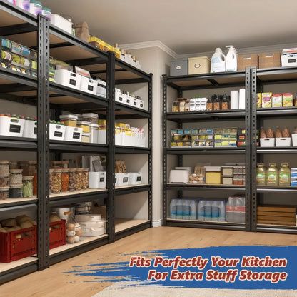 72 Inch Heavy Duty Garage Storage Shelving Unit with Adjustable Metal Shelves