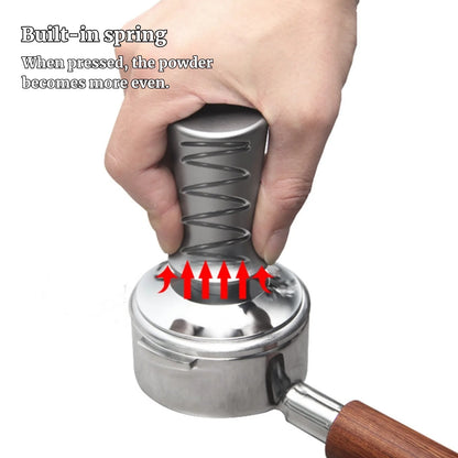 Stainless Steel Espresso Tamper with Calibrated Spring - Coffee Tamper