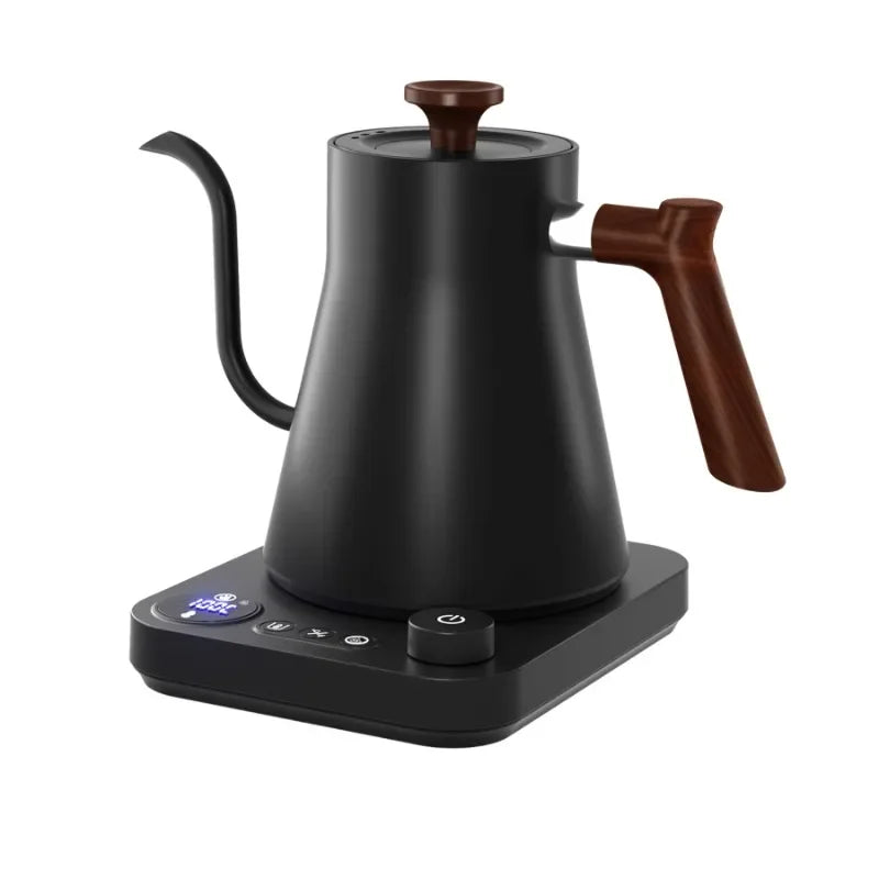 900ML Electric Gooseneck Kettle with Temperature Control for Pour Over Coffee & Tea
