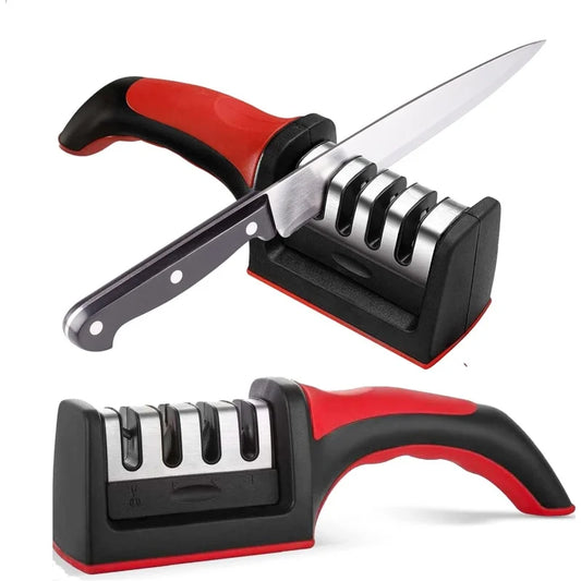 3 in 1 Stainless Steel Knife Sharpener Tool for Kitchen Knives & Chef Knives