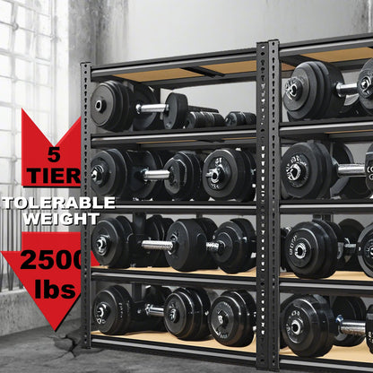 72 Inch Heavy Duty Garage Storage Shelving Unit with Adjustable Metal Shelves