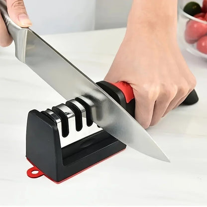 3 in 1 Stainless Steel Knife Sharpener Tool for Kitchen Knives & Chef Knives
