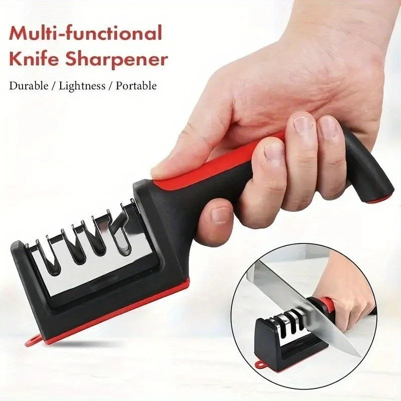 3 in 1 Stainless Steel Knife Sharpener Tool for Kitchen Knives & Chef Knives