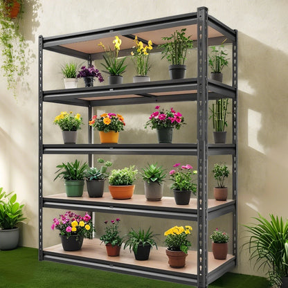 72 Inch Heavy Duty Garage Storage Shelving Unit with Adjustable Metal Shelves