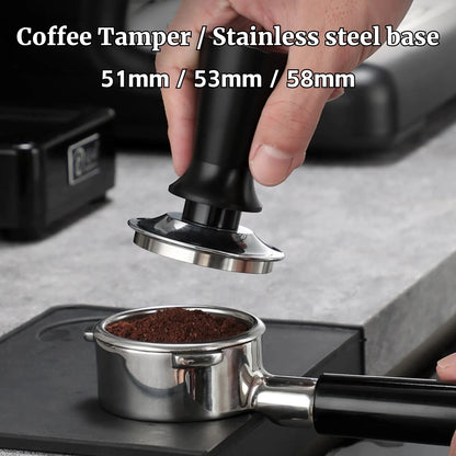 Stainless Steel Espresso Tamper with Calibrated Spring - Coffee Tamper