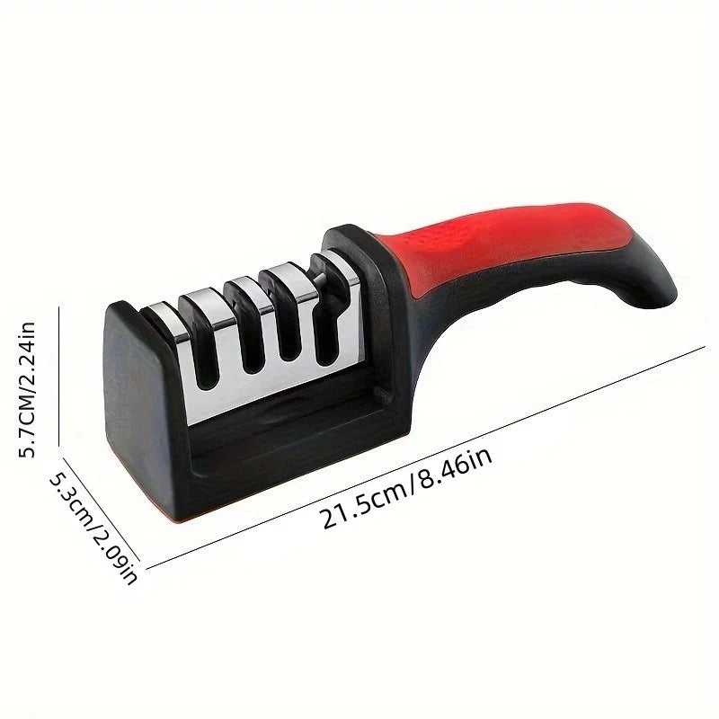 3 in 1 Stainless Steel Knife Sharpener Tool for Kitchen Knives & Chef Knives