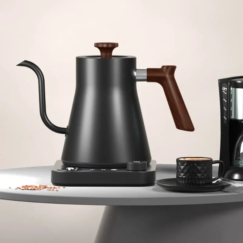 900ML Electric Gooseneck Kettle with Temperature Control for Pour Over Coffee & Tea