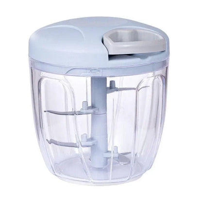 Manual Vegetable Chopper & Garlic Crusher with Stainless Steel Blades Food Processor