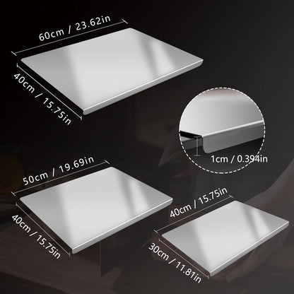 304 Stainless Steel Cutting Board for Kitchen Food Prep & Meal Preparation
