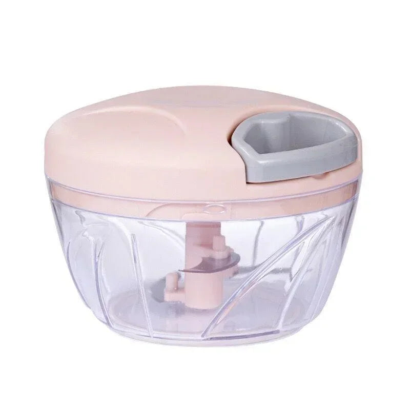 Manual Vegetable Chopper & Garlic Crusher with Stainless Steel Blades Food Processor