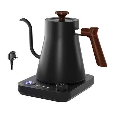 900ML Electric Gooseneck Kettle with Temperature Control for Pour Over Coffee & Tea