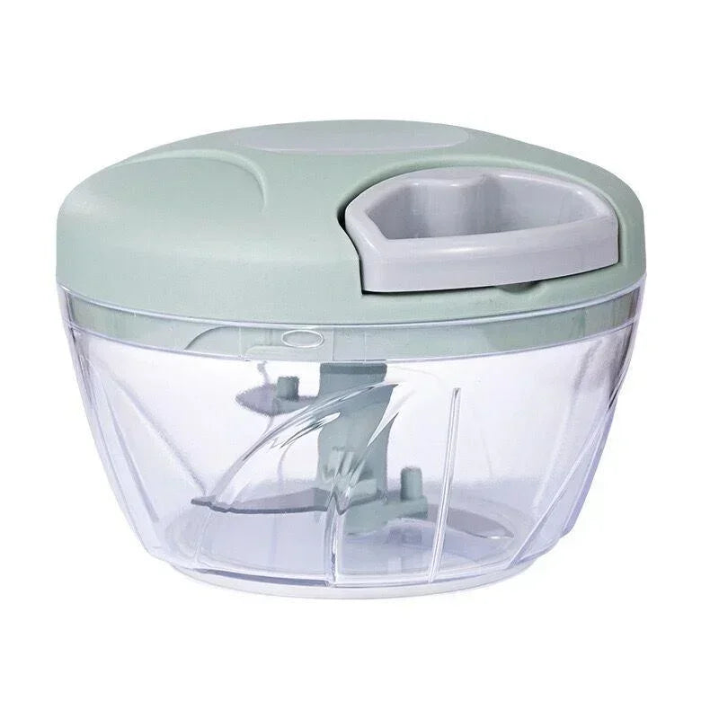 Manual Vegetable Chopper & Garlic Crusher with Stainless Steel Blades Food Processor