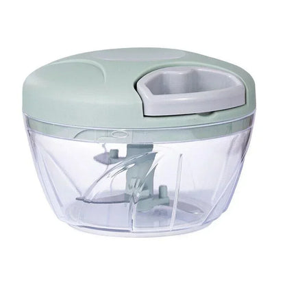 Manual Vegetable Chopper & Garlic Crusher with Stainless Steel Blades Food Processor