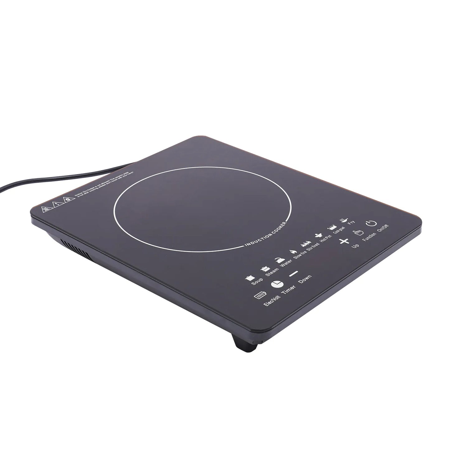 750W Portable Induction Cooktop with 8 Power Levels, Touch Control & 180-Minute Timer