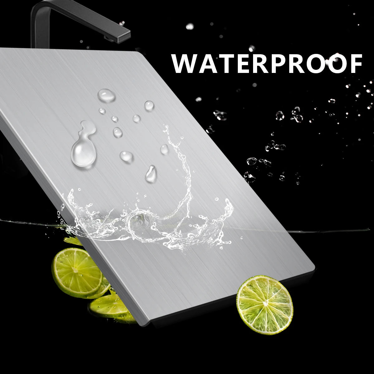 304 Stainless Steel Cutting Board for Kitchen Food Prep & Meal Preparation