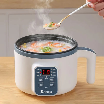 1.7L Electric Rice Cooker with Steamer Basket – Non-Stick Multi Cooker for Rice, Soup & Porridge