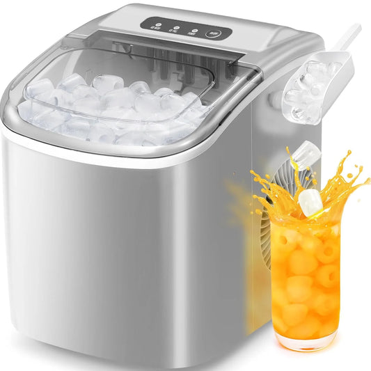 Portable Countertop Ice Maker Machine with Self-Cleaning,9 Ice Cubes in 6 Minutes