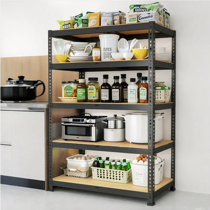 72 Inch Heavy Duty Garage Storage Shelving Unit with Adjustable Metal Shelves