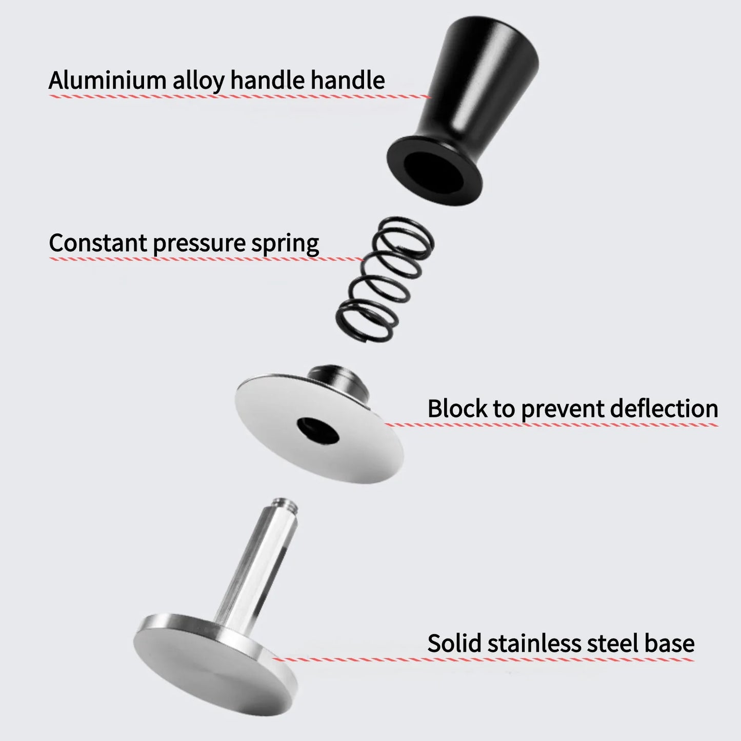 Stainless Steel Espresso Tamper with Calibrated Spring - Coffee Tamper