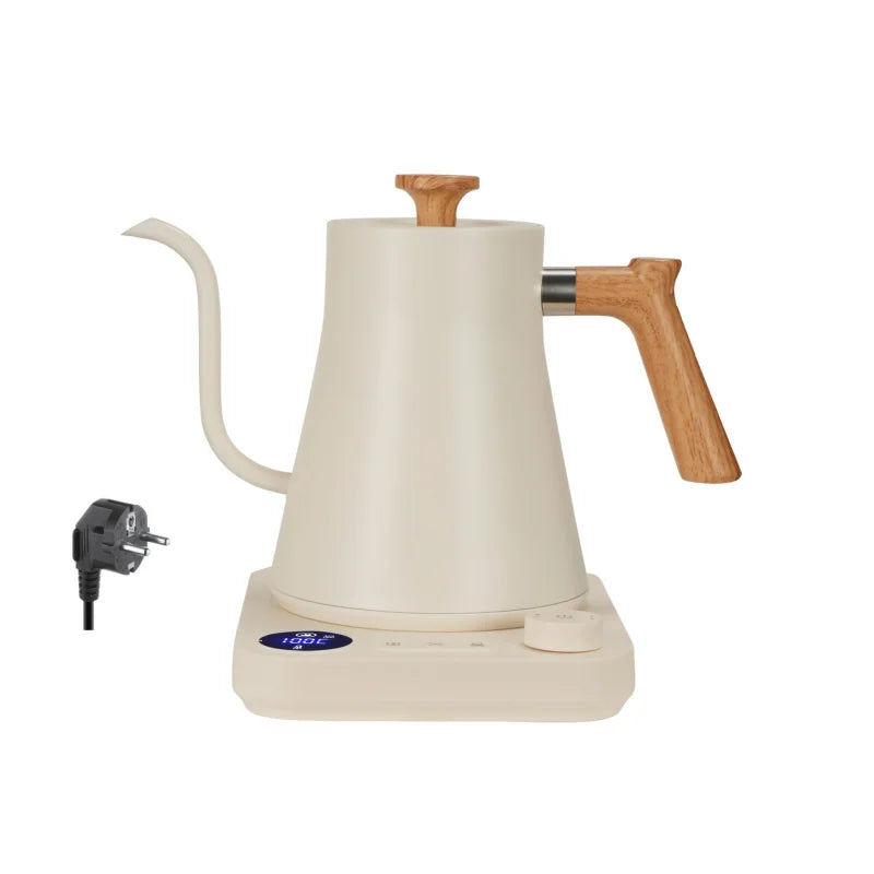 900ML Electric Gooseneck Kettle with Temperature Control for Pour Over Coffee & Tea